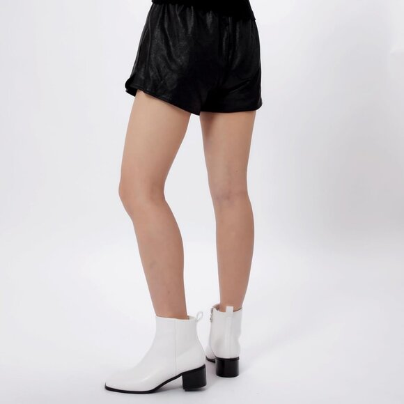 Genshuo Ankle Boot Women Size (6-10) White Polyurethane Zipper Heeled Square Toe - Picture 4 of 9